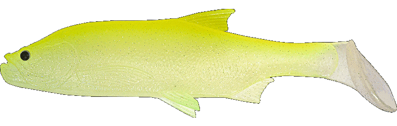 Fishus Cerberus Shad -CH - Chartreuse