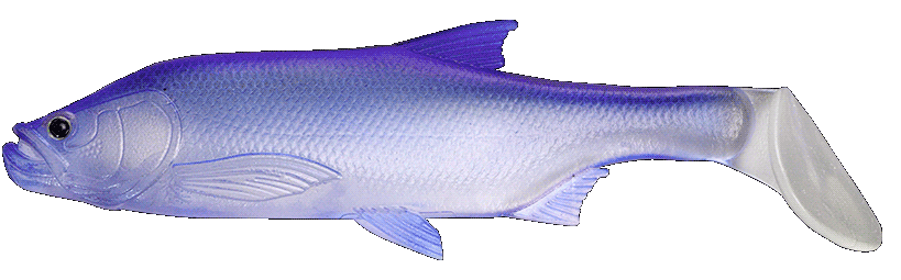 Fishus Cerberus Shad -PG - Purple Ghost