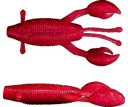 Fishus Mojo Craw TPE - RD - Red Fishus Mojo Craw TPE -RD - Red